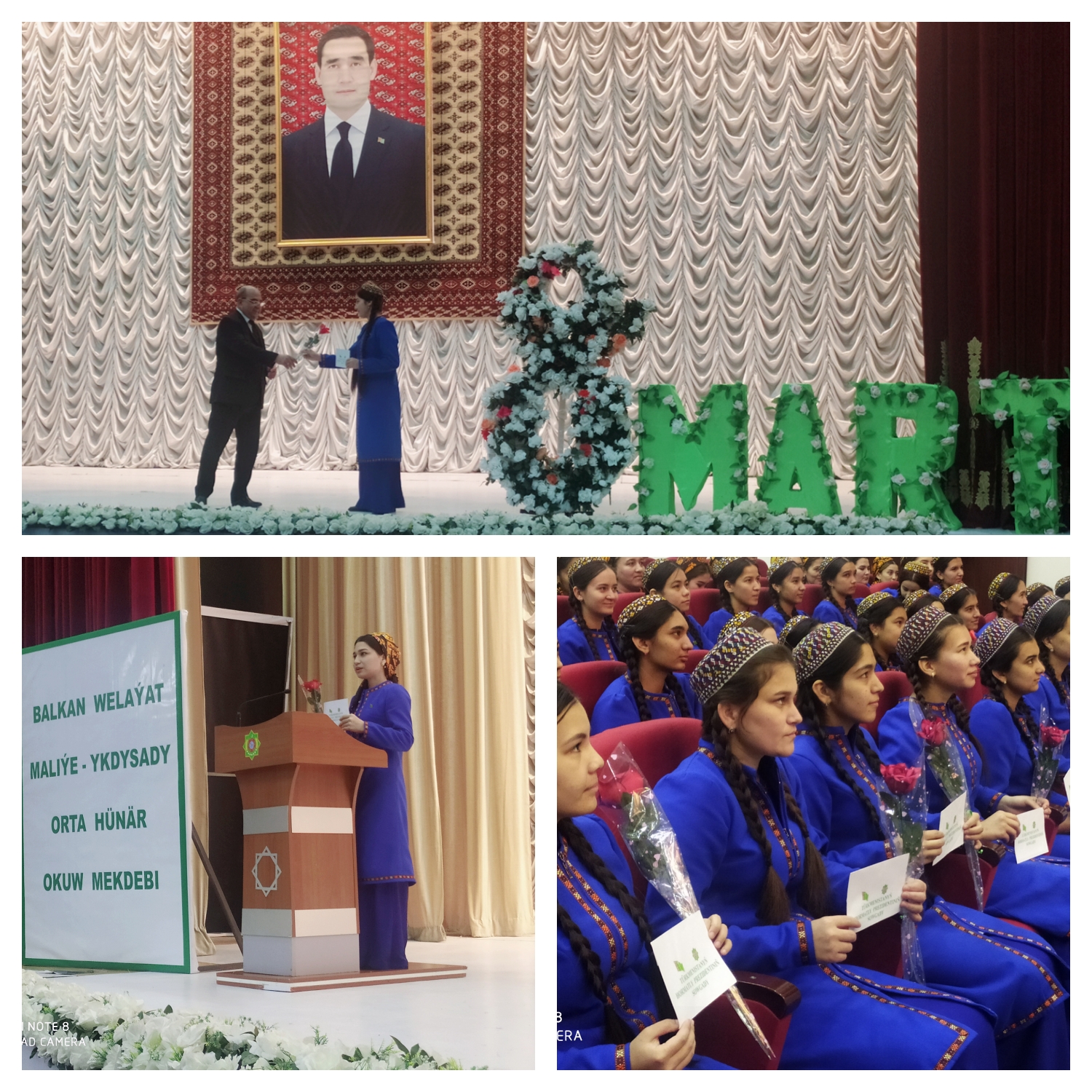 Hormatly Prezidentimiziň Zenanlar üçin pul sowgady   dabaraly gowşuryldy.
